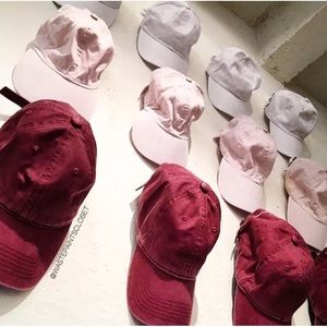 Brandy melville baby pink baseball dad hat
